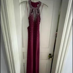 Brand New NightWay prom dress. Size 6, Color Burgundy.